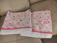Joules pink animal teaparty tab top curtains (set of 2)