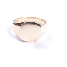 Gents Yellow Gold Ring Signet 9.7 grams square face 