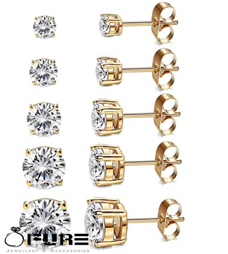 14k gold plated - gold, hypoallergenic