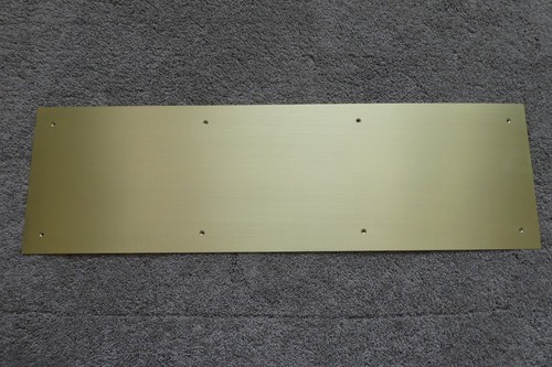 Brass door kick plate - brass,