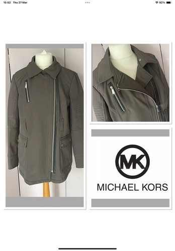 Michael kors grey zipper coat - michael,