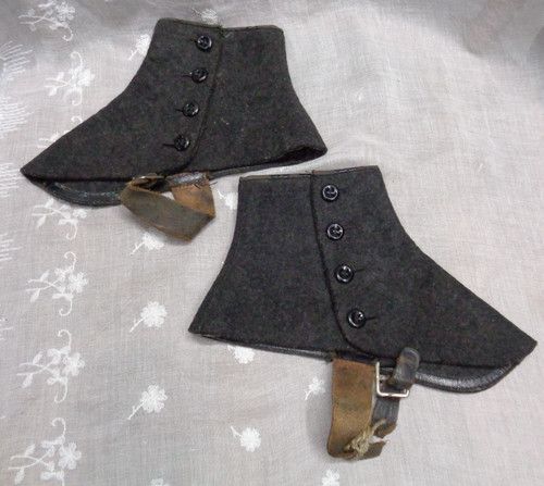 Antique vtg gray black wool - gray,