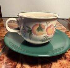 Cloverleaf Peaches and Cream X1 Cup & Saucer Vintage 1990’s Tea Coffee