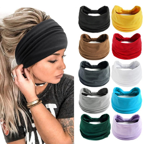Womens wide headband boho - headband,