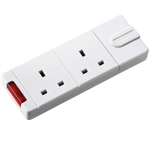 Masterplug 13a twin extension - masterplug,