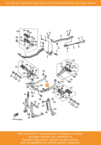 Yamaha bar footrest 1 - bar,,