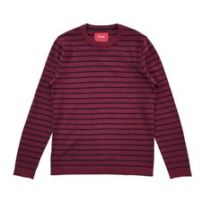 Jules Red Black Striped Crew