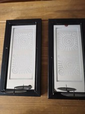 2 X  swirls / spirl Mirror Candle holder new