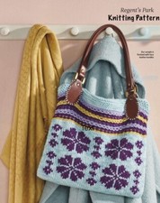 REGENTS PARK  BAG -  Knitting Pattern - SIAN BROWN /DEBBIE BLISS Cashmerino Aran