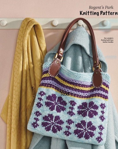 Regents park bag knitting - park,