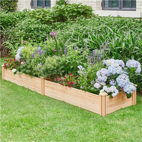 Wooden raised garden beds - raised,