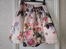 Ted Baker Women's Flowtii Oil Painting floral printed skirt size 3