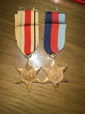 WWII Africa Star and 1939-1945 Star Medals