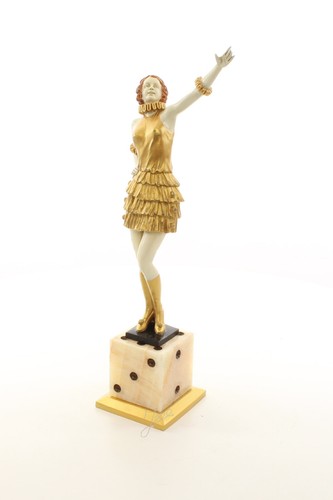 Bronze sculpture lady - sculpture,