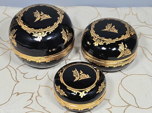 Vintage burmese lacquerware - vintage,