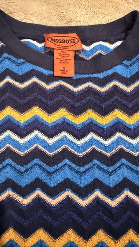 Missoni dress blue yellow - dress, &