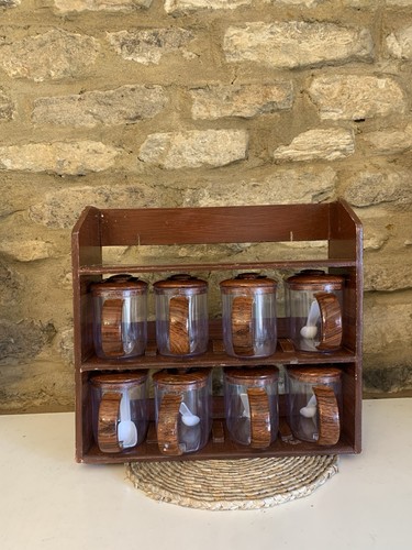 Vintage wooden spice rack 8 - vintage,