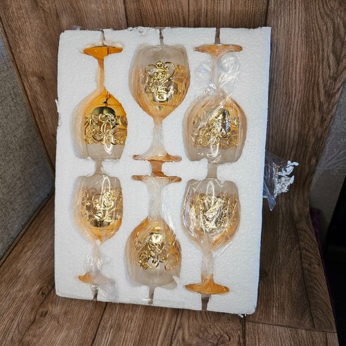 Set gold filigree wine - set,