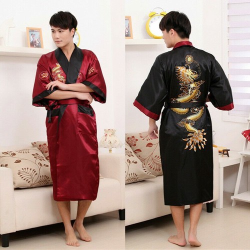 Men embroidered dragon - men's,