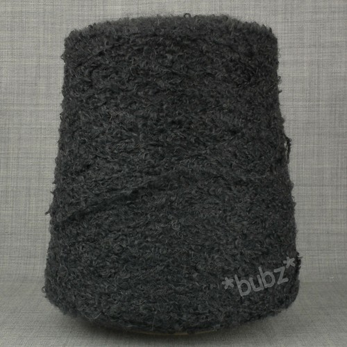 Soft mohair loop yarn - soft, graphite