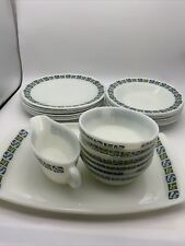 Vintage Pyrex Checkers Design Crockery Plate Bowl Server Individual Retro 1960s 