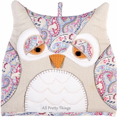 Owl shaped paisley - paisley, cosy