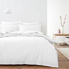 Edited Life Linen 100% Organic Cotton Duvet Cover and Pillowcase Set - KING SIZE