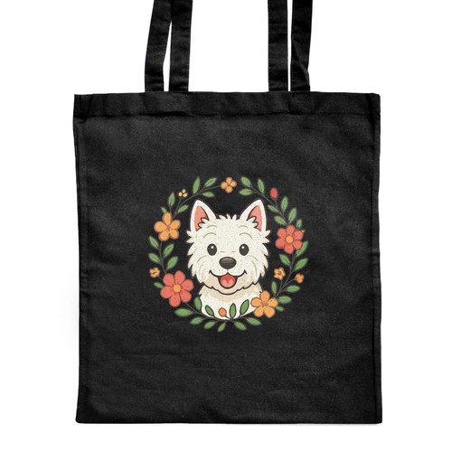 Westie floral wreath - wreath', classic