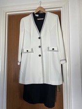 Condici set Ivory Jacket & Black Shift Dress Size 16