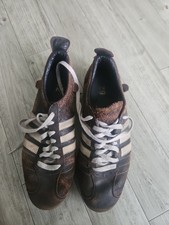 ADIDAS *CHILE 62* BROWN LEATHER MENS TRAINERS UK 9