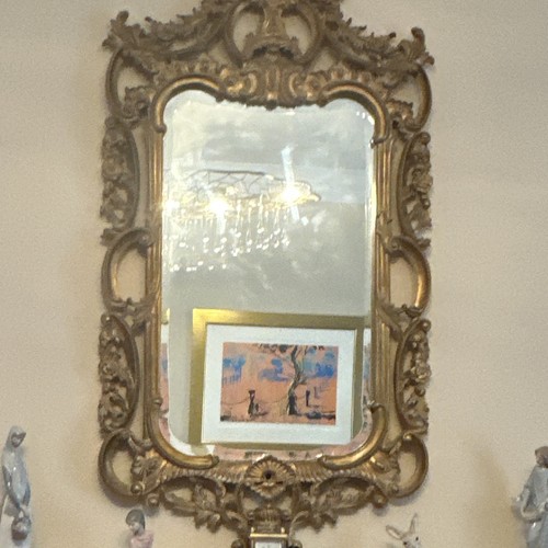 Ornate gold framed rectangular - framed,