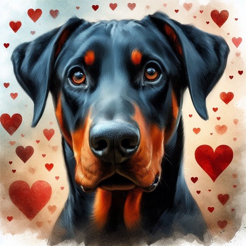 Luxury doberman birthday - doberman,