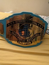 WWE block logo Intercontinental Releathered Championship ship Belt