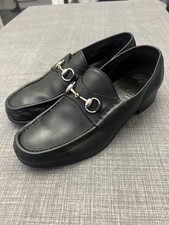 GUCCI Black Leather Horsebit