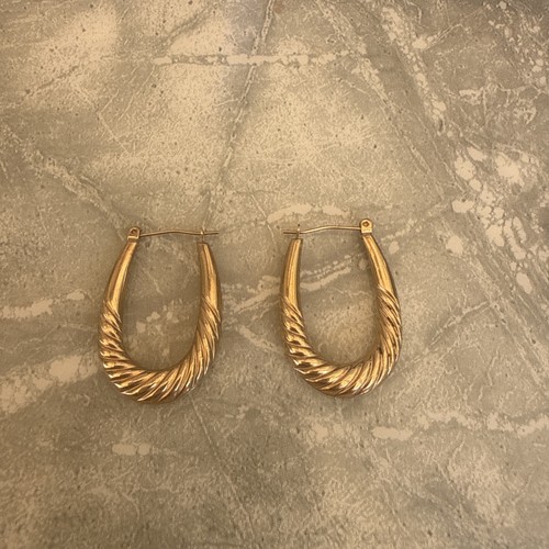 9ct gold earrings - earrings, solid