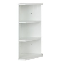 Corner Bathroom Shelves White