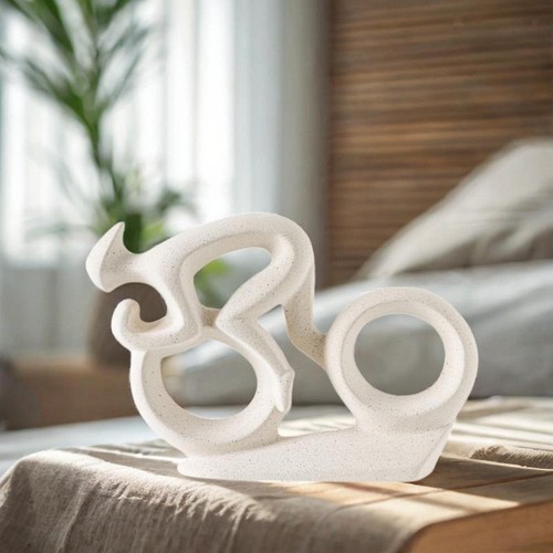 Ceramic figurine sports bike - sports,