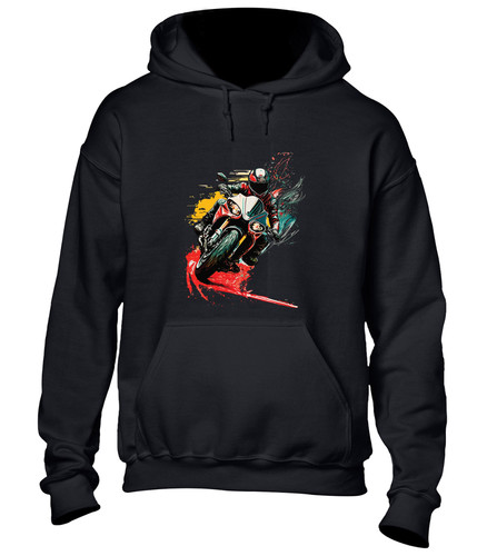 Motorbike paintsplash hoody - motorbike,