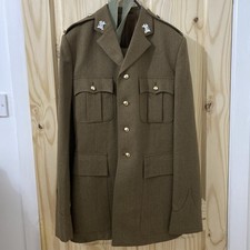 UK Army No 2 Dress Military Uniform Suit 2pc Wool Tie Badges Belt Sz 182/100/84