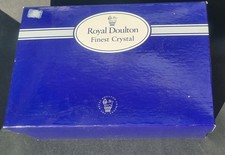 Pair of Royal Doulton finest crystal Juliette Brandy glasses