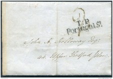 1830 GB London Local entire 'T.P.Portugal St' - Upper Bedford Place
