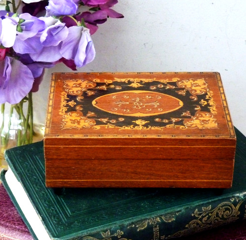 Vintage inlaid wooden - inlaid,