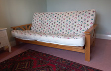 Double futon, Owl print, sofa bed used from Cambridge Futons