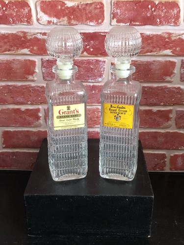 Vintage cut glass decanters - vintage,