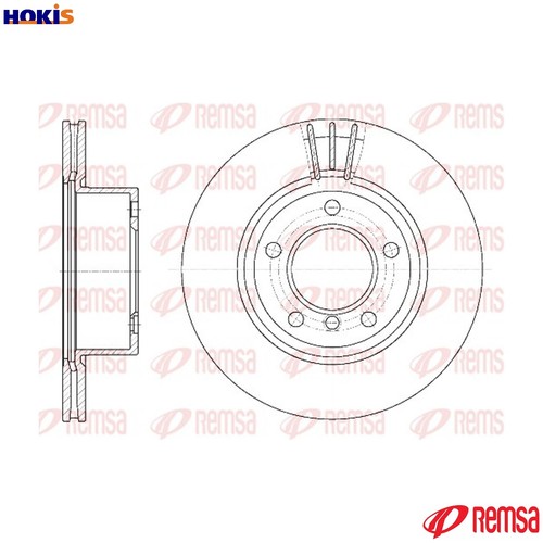 Brake disc 6652 for - brake,