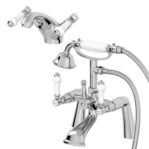 Traditional bathroom chrome - bathroom,