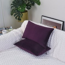 Plain velvet cushions - plain, covers