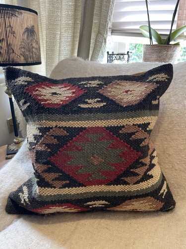Handwoven wool jute - handwoven, cotton
