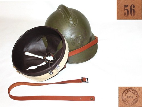 Leather brown liner - , helmet
