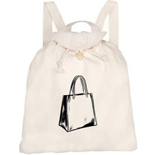 'Shopping Bag' Canvas Rucksack